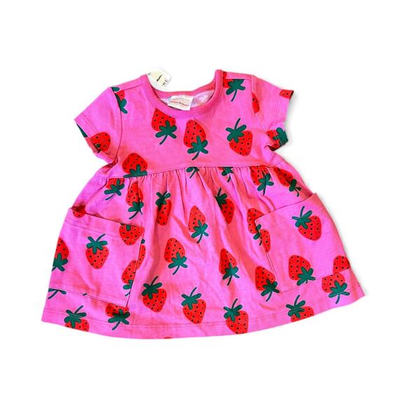 Hanna Andersson Strawberry Dress & Leggings Set (Baby Girl 6-12mo) - Picture 3 of 4